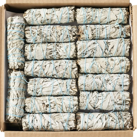 Barritas de salvia blanca, 20 paquetes de 10 cm, cultivadas de forma sostenible