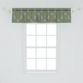 thumbnail image 2 of Ambesonne Tribal Window Valance, Stripped Floral Art, 54" X 12", Grey Olive Green, 2 of 3