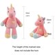 thumbnail image 2 of Peluche de unicornio súper suave MACHAO terciopelo 33 cm rosa, 2 of 5