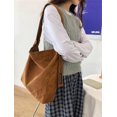 thumbnail image 4 of CoCopeaunts Women Corduroy Tote Bag Big Capacity Satchel Shoulder Bag Travel Bag Crossbody Bag Stylish Tote Handbag Casual Hobo Bag 2022, 4 of 7