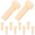 thumbnail image 4 of Zcyifa 10pcs Mini Wooden Pegs Wooden Rod Accessory Unfinished Wooden Craft Wooden Axle Pegs, 4 of 11