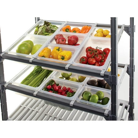 Angle Divider - Cambro Angled Divider Bar for CamShelving, 4PK, Speckled Gray, CSDBA-480