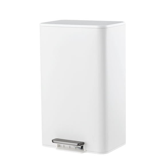 Roromall 4.8 Gallon Trash Can with Soft-Close Lid, Stainless Steel Garbage Can Foot Pedal & Slim Design, Trash Bin for Kitchen Bathroom Office, 18 L