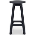 thumbnail image 6 of Mason Black Round HDPE Swivel Bar Stool-Set of 2, 6 of 9