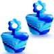 thumbnail image 1 of 2 Pcs Silicone Tub Stopper Universal Bathtub Stopper Flower Shape Bath Tub Plug Drain Stopper (Camouflage Blue), 1 of 5