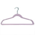 thumbnail image 2 of Home Basics Velvet Hangers, 10 Pack, Lilac, 2 of 4
