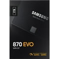 thumbnail image 2 of Samsung 870 EVO MZ-77E1T0BW 1 TB Solid State Drive, 2.5" Internal, SATA (SATA/600), Black, 2 of 10