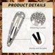 thumbnail image 4 of 8PCS Rhinestone Hair Clips, Water Drop Crystal Hair Barrettes, Bling Metal Snap Duckbill Hairpins Sparkle Hair pin, Glittering Hair Accessories for Wo, 4 of 4
