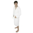 thumbnail image 7 of Mens 100% Terry Cotton Toweling Bathrobe Dressing Robe Hooded White Large, 7 of 7