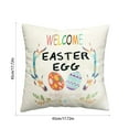 thumbnail image 3 of Moocorvic Spring Decor Easter Pillow Cover Rabbit Egg Florals Decorative Sofa Cushion Cover Easter Gifts Easter Toys, 3 of 7