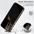 thumbnail image 3 of Galaxy Note 20 Ultra Case, Designed for Electroplated Samsung Galaxy Note 20 Ultra 4G/5G Phone Case, Case Soft TPU Protective Shockproof Flexible Samsung Galaxy Note 20 Ultra Case 6.9'' Black, 3 of 12