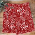 thumbnail image 4 of Red Christmas Kitchen Towels Set of 4, Water Absorbent Dish Towel, Farmhouse Winter White Xmas Snowflakes Decorative Hand Towels - Quick Drying Cloth for Cooking Baking, 18x28 Inch, 4 of 8