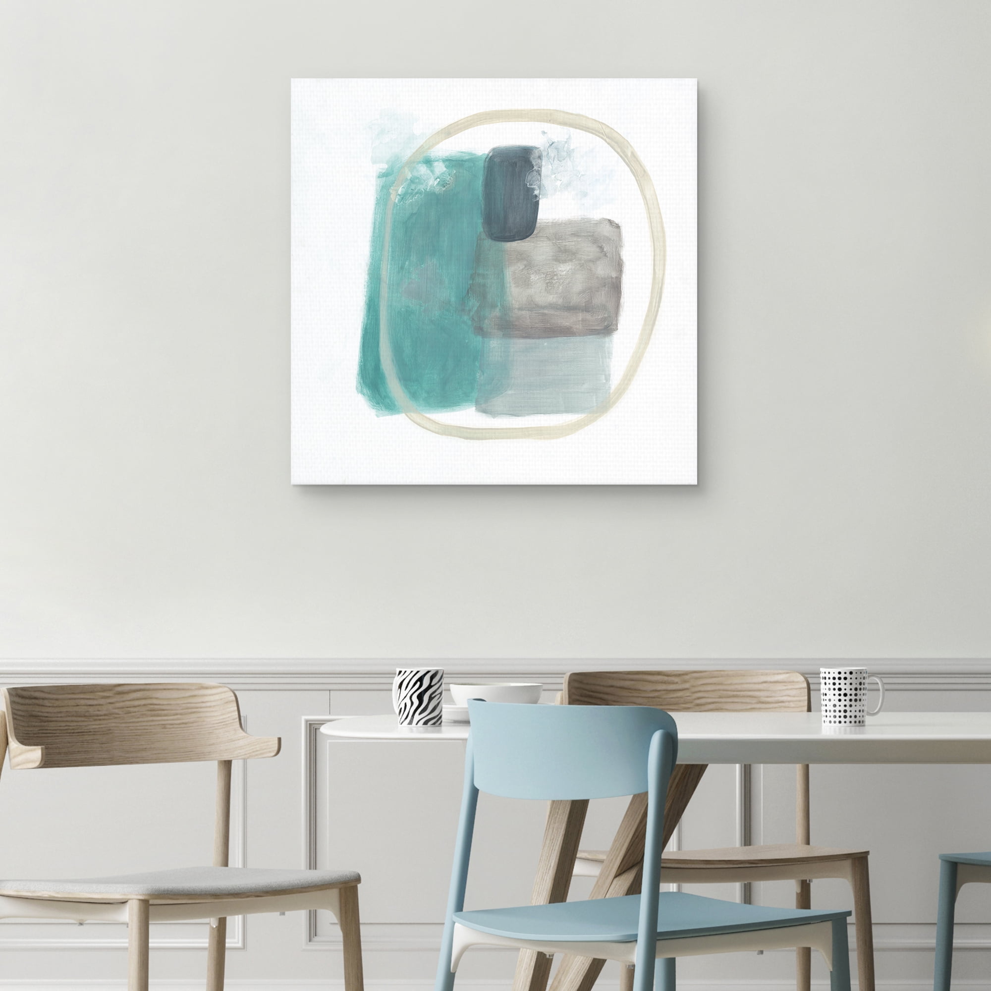 Transparencies Aqua I by Décor Design Canvas Art Print, 1.5" x 30"