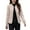 Khaki, variant on Cadancy Womens Bomber Jackets Lightweight Cropped Quilted Jacket with Pockets Button Down Long Sleeve Vintage Padded Coats 2025 Winter Fashion Casual Down Coat