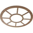 thumbnail image 2 of 34"OD x 12 3/8"ID x 3/8"T Grace Wood Fretwork Pierced Ceiling Medallion, Walnut, 2 of 3