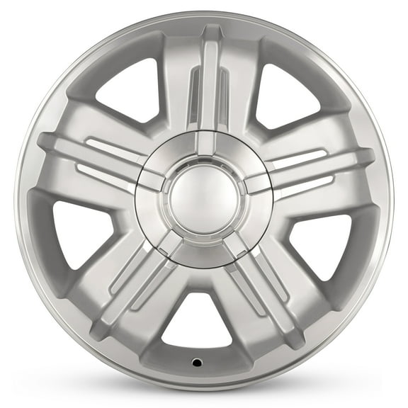 For 2007-2014 Chevrolet Suburban 1500 18 Inch Machined Face with Painted Inlay Silver Rim - OE Direct Replacement - Road Ready Car Wheel