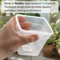 Pot Making Transparent Clear Square Nursery Pots, 30 Packs 4 Inch Clear Hydroponics Growing ...