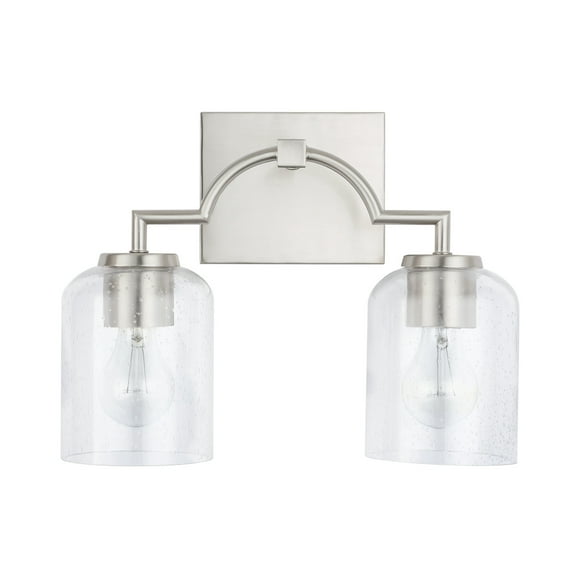 Capital Lighting 139321BN-500 Carter 2 Light 14" Wide Bathroom Vanity Light - Nickel