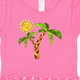 thumbnail image 3 of Inktastic Palm Trees with Cute Smiling Sun Gift Baby Girl Dress, 3 of 4