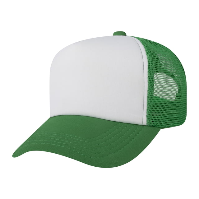 TOPTIE Adult 5 Panel Trucker Hat Foam Front Mesh Back Baseball Cap