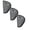 Grey*3, variant on Preplabs Car Seat Belt Protector Adjuster, Child Baby Kids Safety Holder, 1-Piece Black Vehicle Accessory for Child Baby Kids Black One