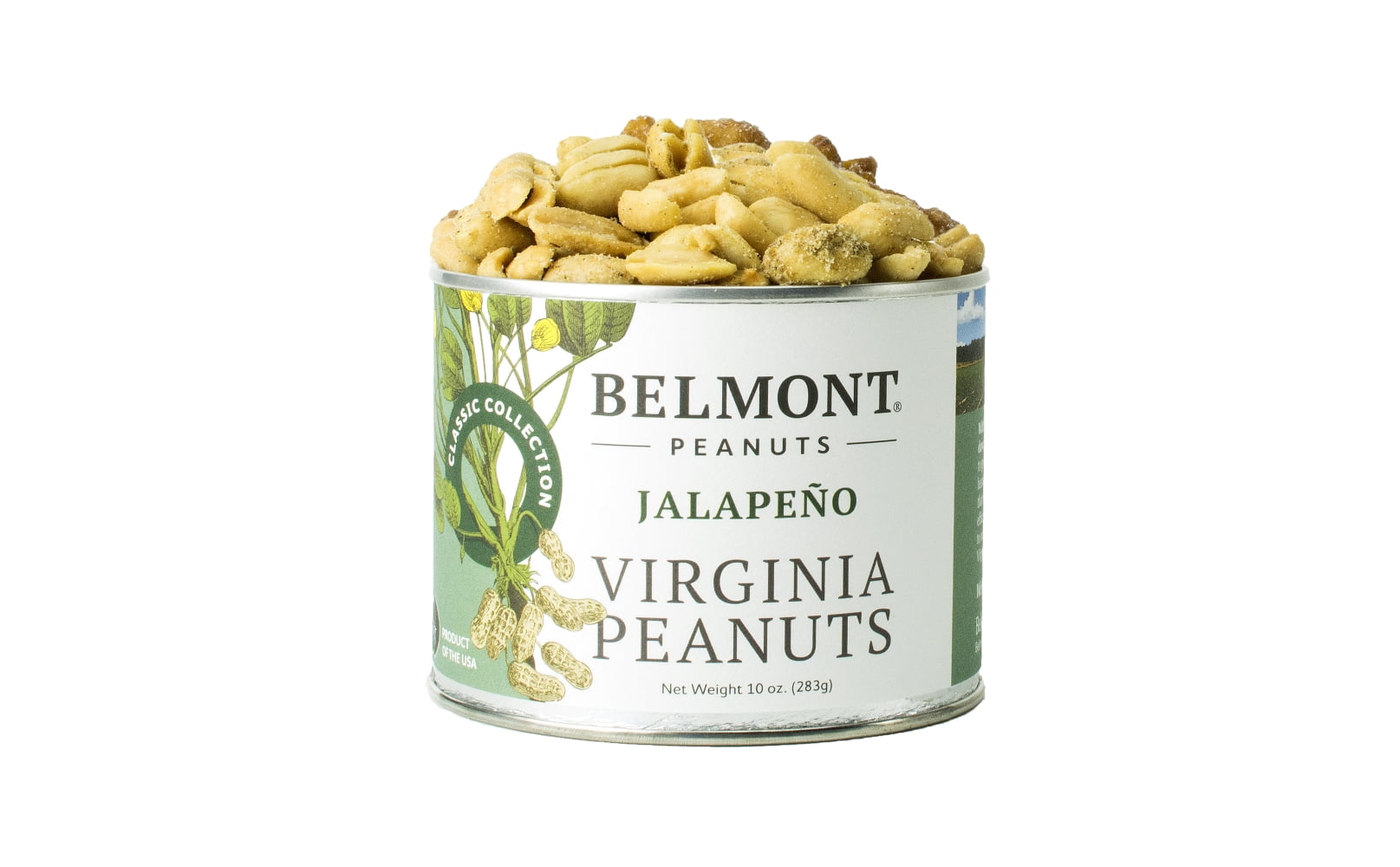 Belmont Peanuts Jalapeno Virginia Peanuts, 10 oz