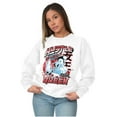 thumbnail image 3 of Street Fighter Chun Li Hustle Queen Women Crewneck Sweatshirt Brisco Brands M, 3 of 6