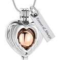 thumbnail image 3 of Heart Urn Necklace for Ashes Heart Hollow Ball Women Men Cremation Jewelry for Ashes Cremation Necklace In Memory of Grandpa Grandma Dad Mom Uncle Aunt Brother Sister Daughter Son, 3 of 7