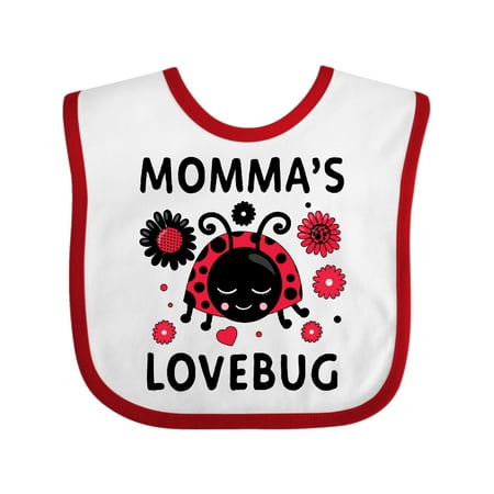 

Inktastic Valentine s Day Momma s Lovebug Gift Baby Boy or Baby Girl Bib
