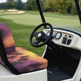 thumbnail image 6 of Pzuqiu Golf Cart Seat Covers Washable, for Outdoor, Golf Cart Seat Covers and Backrest Cover, Compatible with Club Car Precedent Ezgo, Palm Sunset, 6 of 9