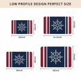 thumbnail image 5 of Navy Blue Red Stripe Door Mat Indoor Outdoor,Coastal Nautical Rudder Farmhouse Non Slip Welcome Mat with Rubber Backing,Absorbent Fabric Front Door Mats Entryway Rug for Home Patio Entrance 20"x31.5", 5 of 9