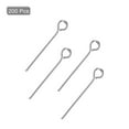 thumbnail image 3 of 200Pcs Eye Pins Jewelry Findings Eye Pins 18mm Iron Eye Pins for Jewelry Making 21 Gauge White, 3 of 6