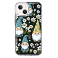 thumbnail image 1 of MUNDAZE Apple iPhone 13 Cute White Daisies Gnomes Flowers Floral Double Layer Phone Case Cover, 1 of 5