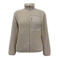 thumbnail image 1 of Chamarra George para Mujer, Con Cuello Alto, Bolsa en Pecho, Polar Beige Talla EG, 1 of 4