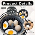 thumbnail image 5 of Cuiseur à œufs 2 en 1 - Support à œufs - Pocheuse - Accessoires Thermomix - Cuiseur à œufs - Accessoires pour robot culinaire pour 4 œufs pochés et 6 œufs durs - Sans BPA, 5 of 5