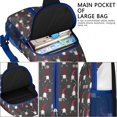 thumbnail image 4 of Sling Backpack,Dark Gray Christmas Gnome Pattern Crossbody Bag with Water Bottle Holder,Waterproof Sling Bag for Men/Women with Chest Phone Holder for Hiking,Travel, 4 of 6