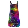 thumbnail image 3 of WILLBEST Vestidos de Mujer Vestido de Moda para Mujer Verano Playa Primavera Bloque de Color Estampado Vestido Suelto Vestido sin Mangas Casual Boho Vestido Extra Grande, 3 of 3