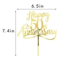 thumbnail image 2 of Adornos para tartas Sleyberoy, acrílico, feliz 50 aniversario, x1, 2 of 8