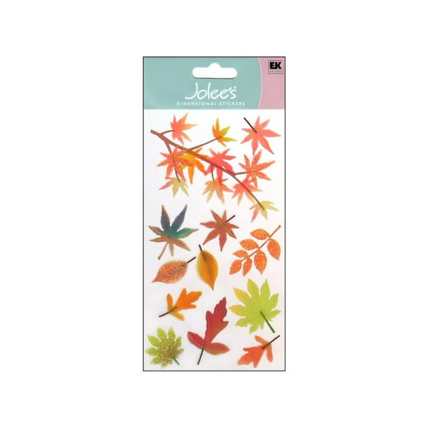 Vellum Dimensional Stickers-Fall Leaves, JOLEE'S-A 4 Inch x7 Inch sheet of dimensional stickers in 1 theme. Due to the handmade nature of th By EK - Walmart.com -