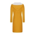 thumbnail image 5 of Boho Maxi Dress Long Sleeve Hooded Dress for Women with Pocket Hoodie Dress Fall Sweatshirts Midi Dress Curvy Dresses for Women S-88 Orange M, 5 of 6