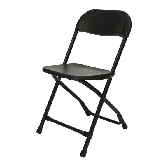 Rhino Children's Plastic Folding Chair - Black