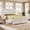 White, variant on Euroco Wood Vintage Queen Size Platform Bed, Traditional Town and Country Style, Rich Brown