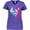 Purple, variant on Mermaid And Dolphin, Mermaid With Pink Hair Women's V-Neck T-Shirt