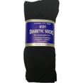 thumbnail image 3 of Creswell 3 Pairs of Mens Black Diabetic Crew Socks 9-11 Size, 3 of 7