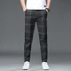 thumbnail image 3 of Pantalones de traje de pierna ancha para hombre, pantalones de verano a cuadros negros para hombre, ropa formal coreana, reseñas, muchos estilos, antiarrugas, 3 of 4