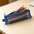 thumbnail image 4 of Mesh Zipper Pencil Pouch Bags,Small Pencil Case Pouch for Organizing,Plastic Pencil Pouches for Office Supplies Storage Makeup Bag for Stationary,Travel Pouches for Daily Toiletries,Cosmetic Bag Blue, 4 of 6