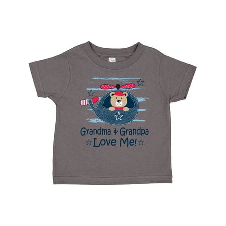 

Inktastic Grandma and Grandpa Love Me Boys Gift Toddler Boy or Toddler Girl T-Shirt