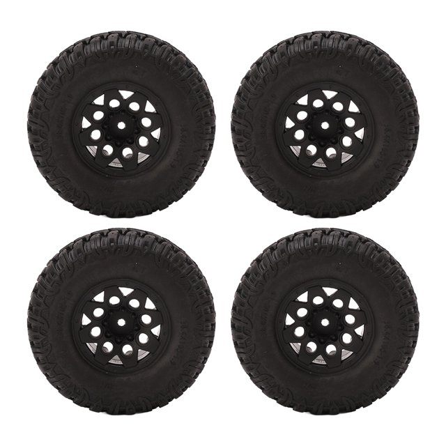 Pneus en Caoutchouc RC, Résistant à l'Usure S Modèle de Type Facile à Installer RC Pneus de Roue en Caoutchouc pour Voitures RC