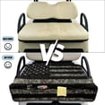 thumbnail image 4 of KUIFORTI Black US Flag Golf Cart Seat Covers Non-Slip Golf Cart Seat Towel Blanket with 4 Front Pockets & Nonskid Bottom Suitable Club Car and More 2 Person Seats Golf Carts, 4 of 7