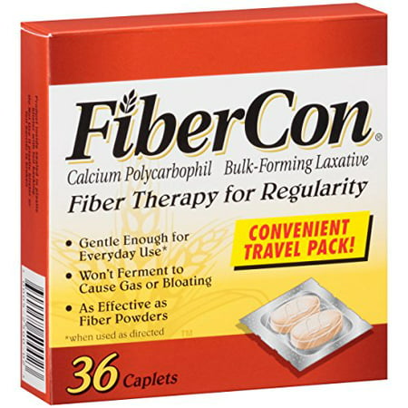 2 Pack FiberCon Fiber Therapy for Regularity 36 Caplets